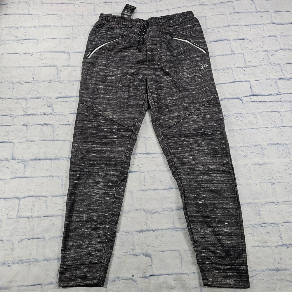 Dunlop Sport Jogger Pants Womens 3X Grey Space Dye Performance Activewear Tennis